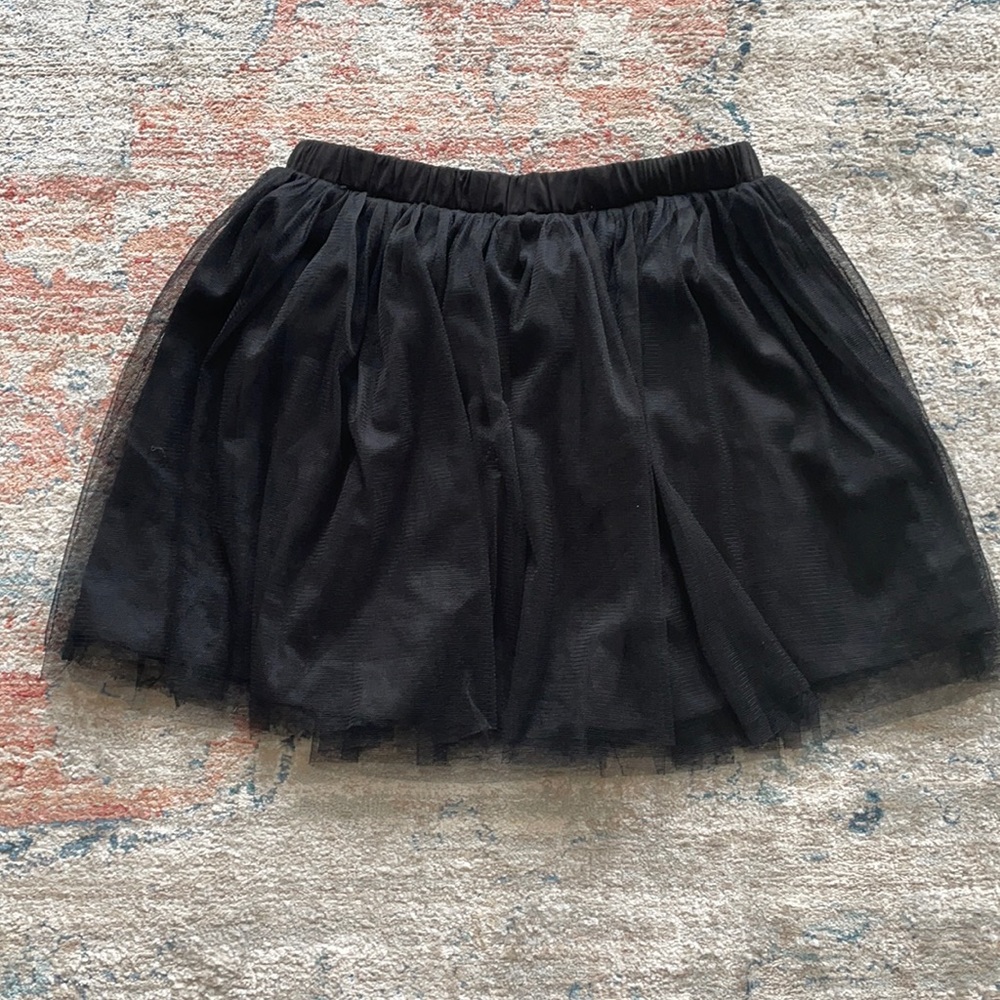 Black Tulle Mini Skirt